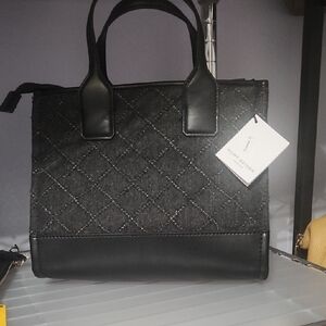 Kurt Geiger Black Quilted Satchel